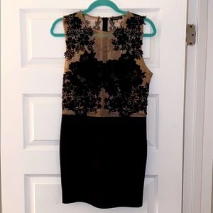 Black mesh dress
